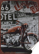 Harley Plakat Samoprzylepny Retro Plakietka(motyw metalowego szyldu)#11623