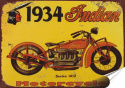 Harley Plakat Samoprzylepny Retro Plakietka(motyw metalowego szyldu)#11626