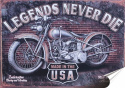 Harley Plakat Samoprzylepny Retro Plakietka(motyw metalowego szyldu)#11639