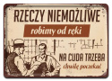 PRL METALOWY PLAKAT RETRO OBRAZEK SZYLD VINTAGE #18830