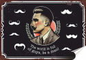 Barber shop Plakat folia Samoprzylepna Plakietka(motyw metalowego szyldu)#20002