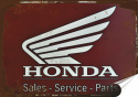 Honda Plakat folia Samoprzylepna Plakietka(motyw metalowego szyldu)#20066