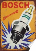 Bosch Garaż Plakat folia Samoprzylepna Plakietka(motyw metalowego szyldu)#20090