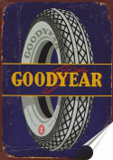 Goodyear Plakat folia Samoprzylepna Plakietka(motyw metalowego szyldu)#20097