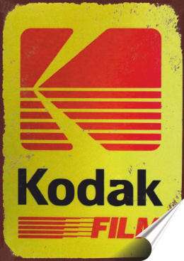 Kodak Plakat folia Samoprzylepna Plakietka(motyw metalowego szyldu)#20100