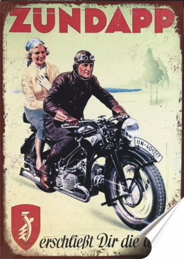 Harley Plakat folia Samoprzylepna Plakietka(motyw metalowego szyldu)#20107