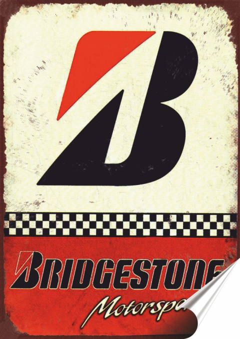 Garaż Plakat folia Samoprzylepna Plakietka(motyw metalowego szyldu)#20112