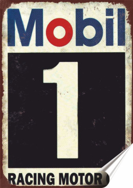 Mobil Plakat folia Samoprzylepna Plakietka(motyw metalowego szyldu)#20113