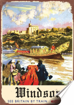 Londyn Plakat folia Samoprzylepna Plakietka(motyw metalowego szyldu)#20117