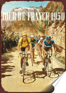 Kolarze Plakat folia Samoprzylepna Plakietka(motyw metalowego szyldu)#20119