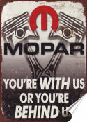 Mopar Plakat folia Samoprzylepna Plakietka(motyw metalowego szyldu)#20126