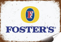 Fosters Plakat folia Samoprzylepna Plakietka(motyw metalowego szyldu)#20146