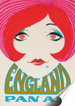 Anglia Plakat folia Samoprzylepna Plakietka(motyw metalowego szyldu)#20164