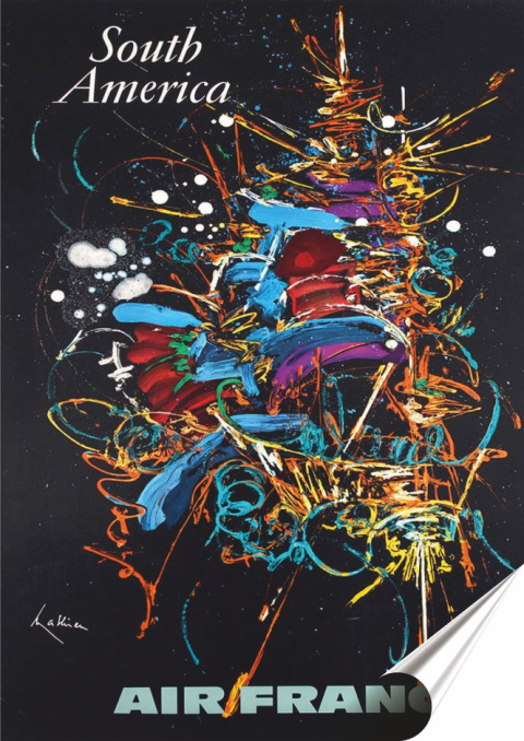 Francja Plakat folia Samoprzylepna Plakietka(motyw metalowego szyldu)#20191