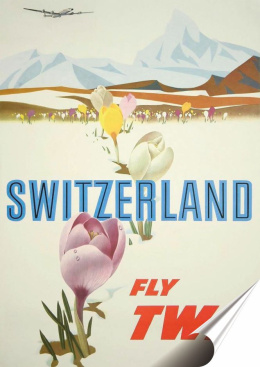 Szwecja Plakat folia Samoprzylepna Plakietka(motyw metalowego szyldu)#20192