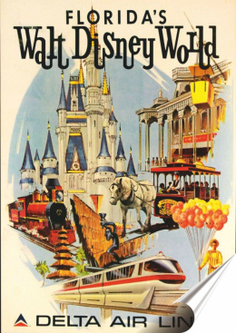 Walt Dysney Plakat folia Samoprzylepna Plakietka(motyw metalowego szyldu)#20195