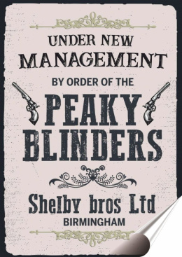 Broń Plakat folia Samoprzylepna Plakietka(motyw metalowego szyldu)#20205