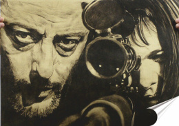 Leon Plakat folia Samoprzylepna Plakietka(motyw metalowego szyldu)#20230