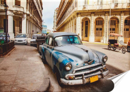 Kuba Hawana Plakat folia Samoprzylepna Plakietka(motyw metalowego szyldu)#20235