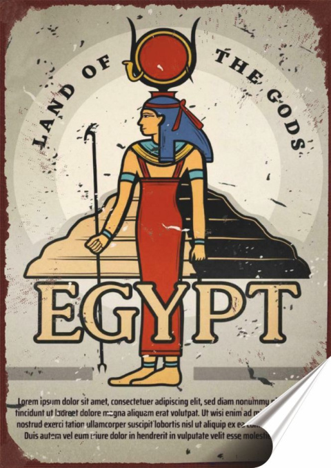 Hgipt Plakat folia Samoprzylepna Plakietka(motyw metalowego szyldu)#20238