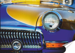 Garaż Auto Plakat folia Samoprzylepna Plakietka(motyw metalowego szyldu)#20256