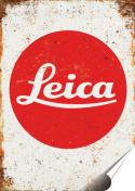 Leica Plakat folia Samoprzylepna Plakietka(motyw metalowego szyldu)#20343