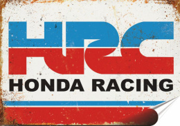 Honda Plakat folia Samoprzylepna Plakietka(motyw metalowego szyldu)#20357