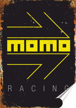 Momo Plakat folia Samoprzylepna Plakietka(motyw metalowego szyldu)#20358