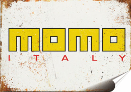 Momo Plakat folia Samoprzylepna Plakietka(motyw metalowego szyldu)#20359