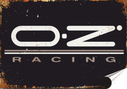 O Z Racing Plakat folia Samoprzylepna Plakietka(motyw metalowego szyldu)#20360