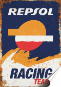 Repsol Plakat folia Samoprzylepna Plakietka(motyw metalowego szyldu)#20362
