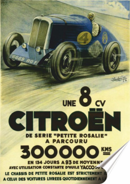 Citroen Plakat folia Samoprzylepna Plakietka(motyw metalowego szyldu)#20407