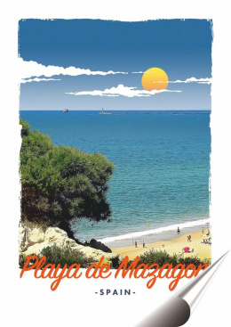 Hiszpania Plakat folia Samoprzylepna Plakietka(motyw metalowego szyldu)#20411