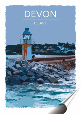 Devon Plakat folia Samoprzylepna Plakietka(motyw metalowego szyldu)#20416