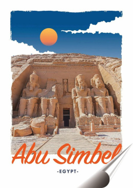 Egipt Plakat folia Samoprzylepna Plakietka(motyw metalowego szyldu)#20421