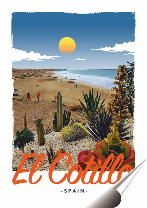 Hiszpania Plakat folia Samoprzylepna Plakietka(motyw metalowego szyldu)#20423