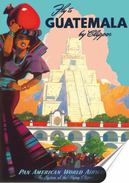 Gwatemala Plakat folia Samoprzylepna Plakietka(motyw metalowego szyldu)#20438