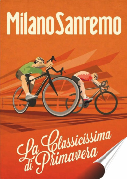 Kolarze Plakat folia Samoprzylepna Plakietka(motyw metalowego szyldu)#20471