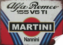 Alfa Romeo Plakat folia Samoprzylepna Plakietka(motyw metalowego szyldu)#20493