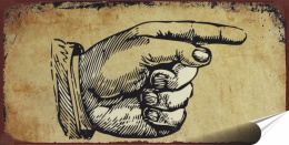 Exit Plakat folia Samoprzylepna Plakietka(motyw metalowego szyldu)#20517