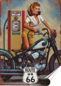 Harley Plakat folia Samoprzylepna Plakietka(motyw metalowego szyldu)#20538