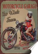 Harley Plakat folia Samoprzylepna Plakietka(motyw metalowego szyldu)#20569