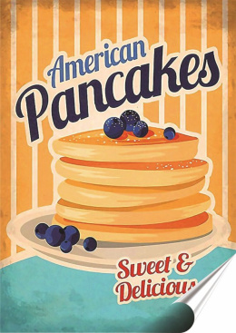 Delicje Plakat folia Samoprzylepna Plakietka(motyw metalowego szyldu)#20586