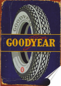 Goodyear Plakat folia Samoprzylepna Plakietka(motyw metalowego szyldu)#20646