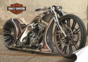 Harley Plakat folia Samoprzylepna Plakietka(motyw metalowego szyldu)#21236