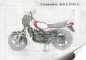 Yamaha Plakat folia Samoprzylepna Plakietka(motyw metalowego szyldu)#21252