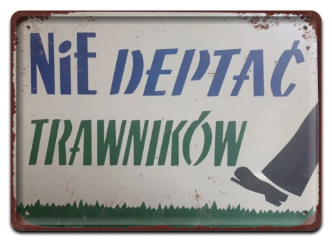 PRL METALOWY PLAKAT RETRO OBRAZEK SZYLD BLACHA VINTAGE #18841