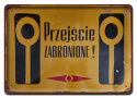 PRL METALOWY PLAKAT RETRO OBRAZEK SZYLD BLACHA VINTAGE #18852