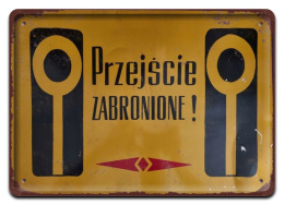 PRL METALOWY PLAKAT RETRO OBRAZEK SZYLD BLACHA VINTAGE #18852