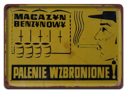 PRL METALOWY PLAKAT RETRO OBRAZEK SZYLD BLACHA VINTAGE #18855